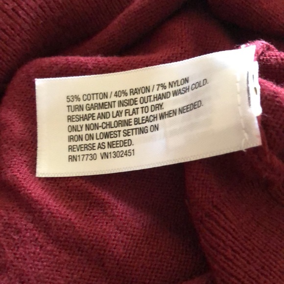 Merona Burgundy Cardigan Sweater - XXL - Picture 7 of 7